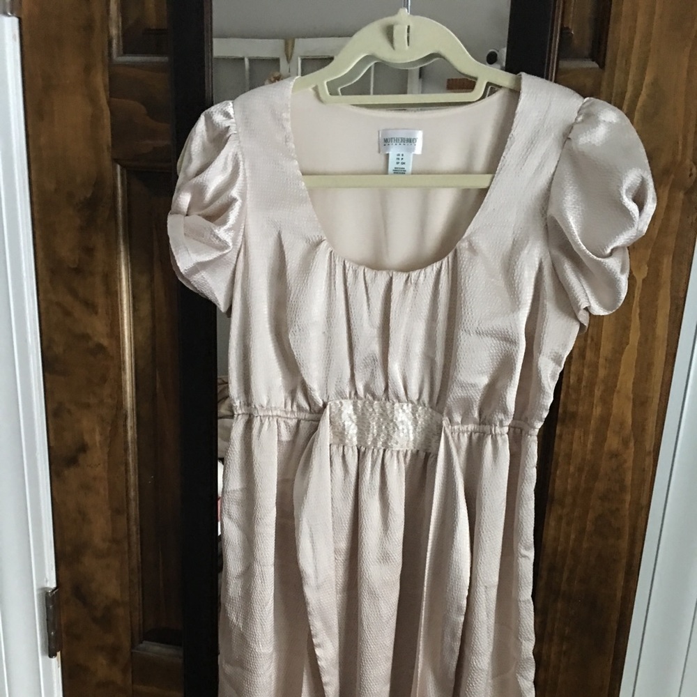 Cream maternity dress